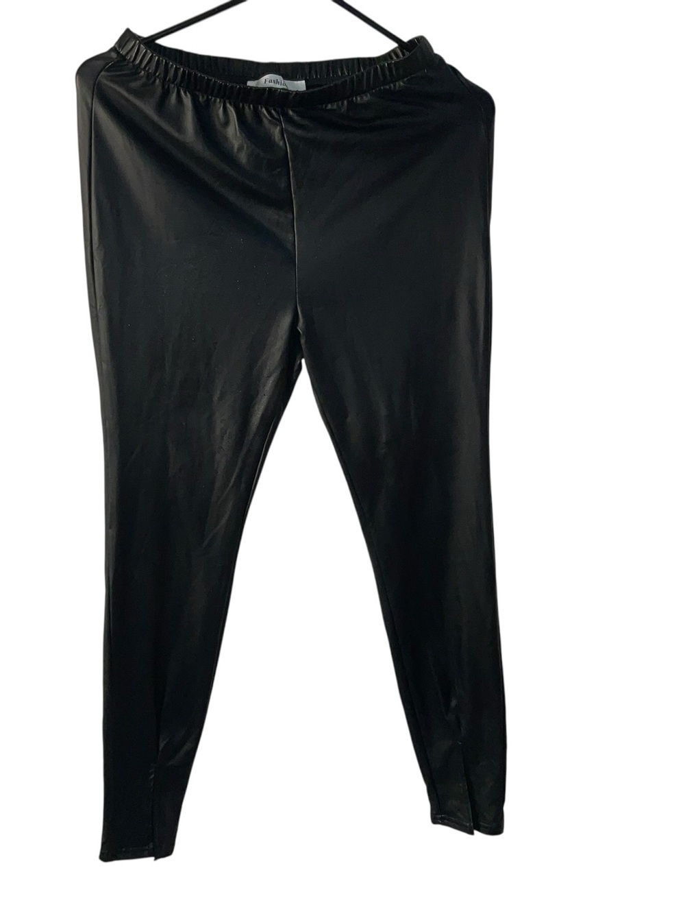 Black Faux Leather Leggings - Women Pants & Jumpsuits